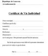 Formulaire du certificat de vie individuel